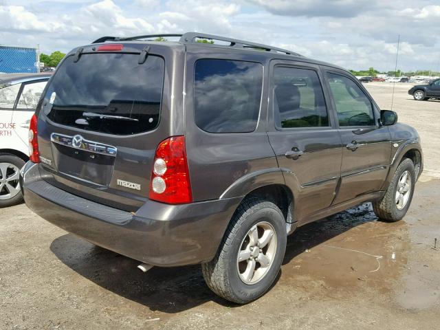 4F2YZ04176KM25076 - 2006 MAZDA TRIBUTE S BROWN photo 4