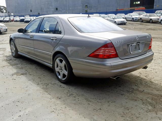 WDBNG76J24A399311 - 2004 MERCEDES-BENZ S 600 TAN photo 3