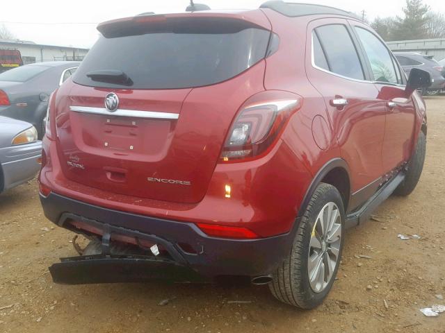 KL4CJASB8JB516329 - 2018 BUICK ENCORE PRE RED photo 4