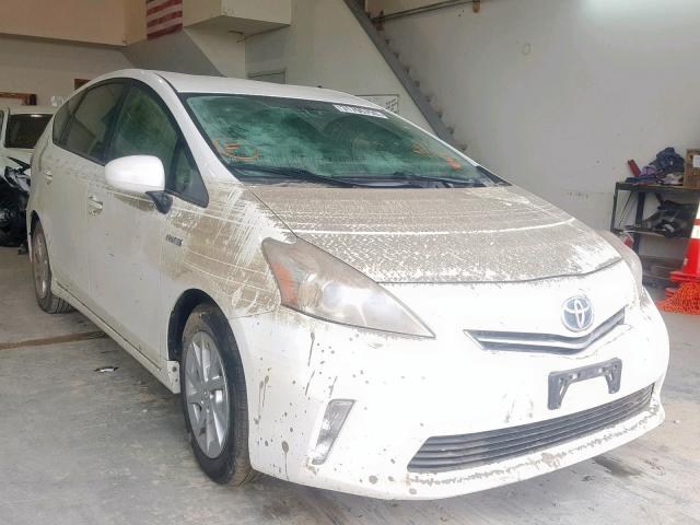 JTDZN3EU5C3091663 - 2012 TOYOTA PRIUS V WHITE photo 1