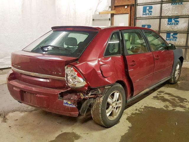 1G1ZT62845F164840 - 2005 CHEVROLET MALIBU MAX 红色 照片 4