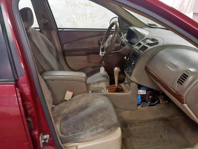 1G1ZT62845F164840 - 2005 CHEVROLET MALIBU MAX 红色 照片 5