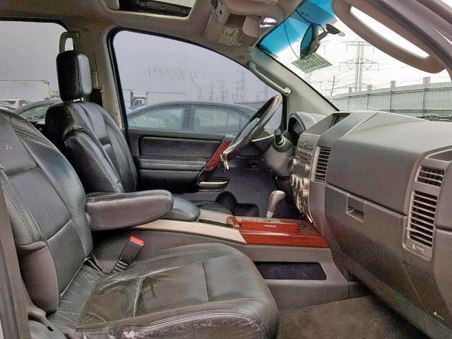 5N3AA08C24N805302 - 2004 INFINITI QX56 SILVER photo 5