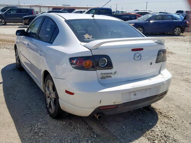 JM1BK323951231024 - 2005 MAZDA 3 S WHITE photo 3