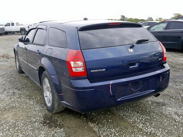 2D4FV48VX5H648017 - 2005 DODGE MAGNUM SXT BLUE photo 3