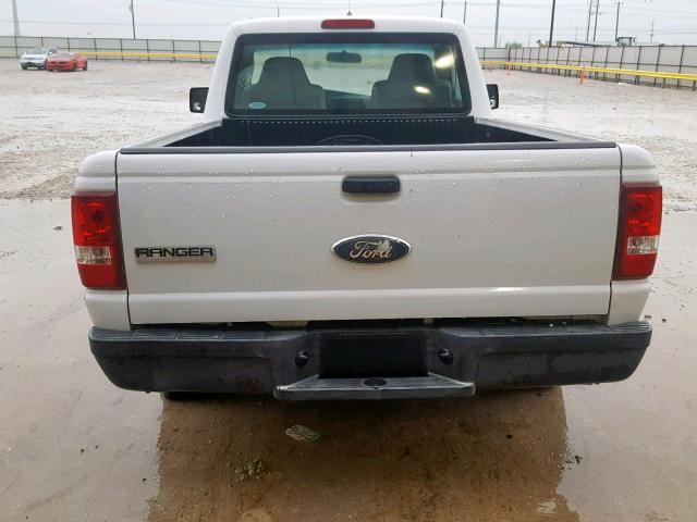 1FTYR10D18PA63693 - 2008 FORD RANGER WHITE photo 6