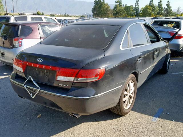 KMHFC46F86A121703 - 2006 HYUNDAI AZERA SE BLUE photo 4