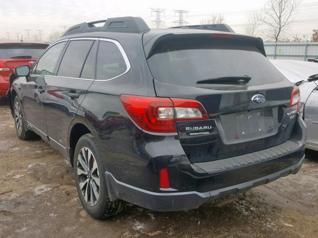 4S4BSELC7F3308985 - 2015 SUBARU OUTBACK 3. BLACK photo 3