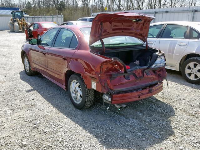 1G2NF52F53C164502 - 2003 PONTIAC GRAND AM S RED photo 3