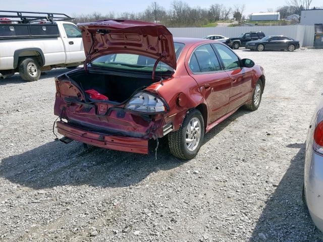 1G2NF52F53C164502 - 2003 PONTIAC GRAND AM S RED photo 4