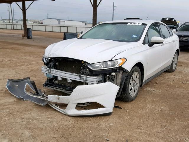 1FA6P0G71E5375579 - 2014 FORD FUSION S SILVER photo 2