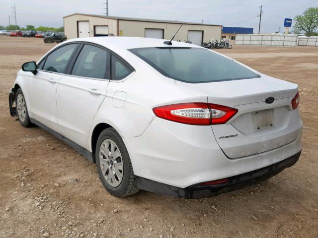 1FA6P0G71E5375579 - 2014 FORD FUSION S SILVER photo 3