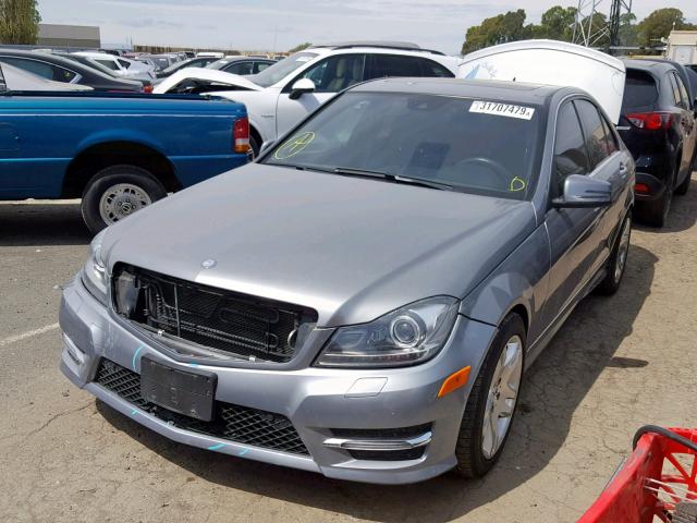 WDDGF4HB2DA856271 - 2013 MERCEDES-BENZ C 250 GRAY photo 2