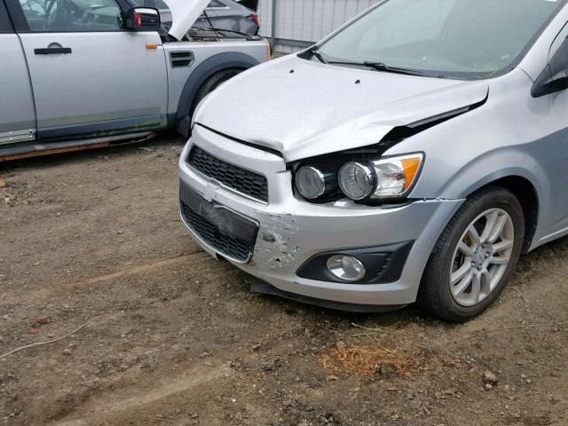 1G1JC5SH1C4129334 - 2012 CHEVROLET SONIC LT SILVER photo 9