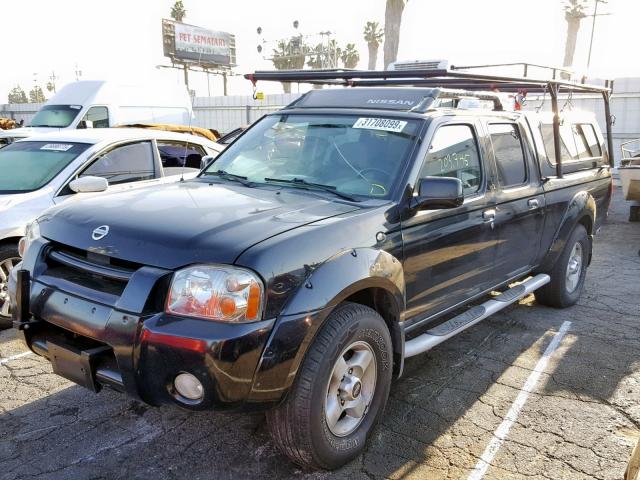 1N6ED29XX2C326358 - 2002 NISSAN FRONTIER C BLACK photo 2