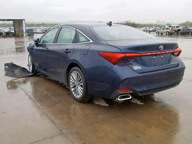 4T1BZ1FB1KU001288 - 2019 TOYOTA AVALON XLE BLUE photo 3