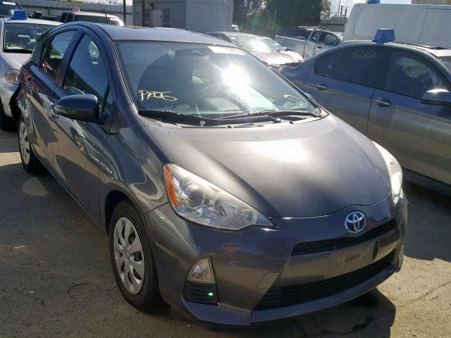 JTDKDTB34D1557483 - 2013 TOYOTA PRIUS C GRAY photo 1