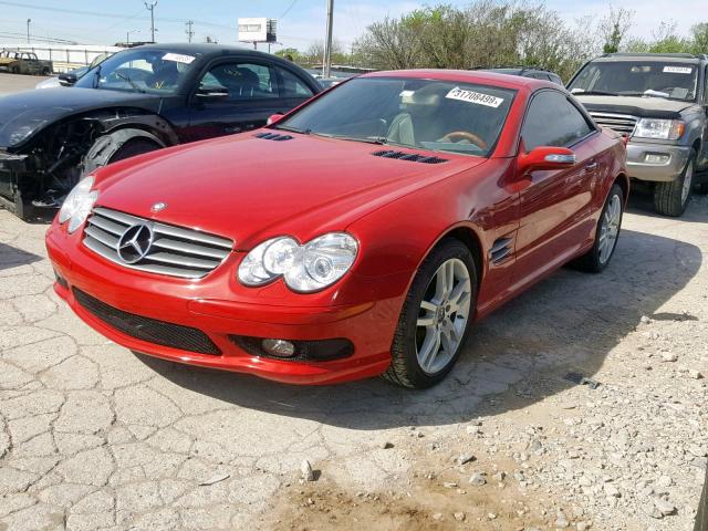 WDBSK75F96F114835 - 2006 MERCEDES-BENZ SL 500 RED photo 2