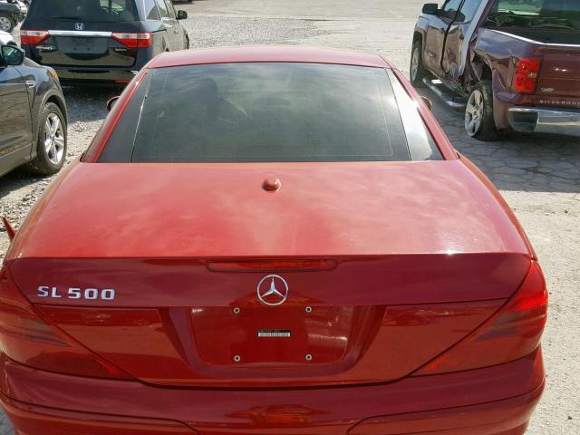 WDBSK75F96F114835 - 2006 MERCEDES-BENZ SL 500 RED photo 6