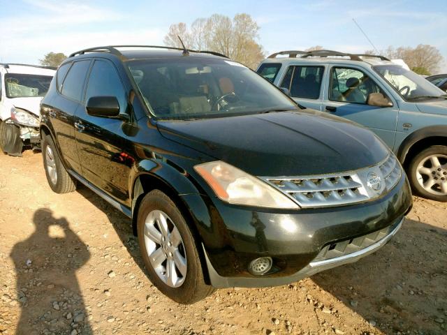 JN8AZ08T27W503114 - 2007 NISSAN MURANO SL BLACK photo 1