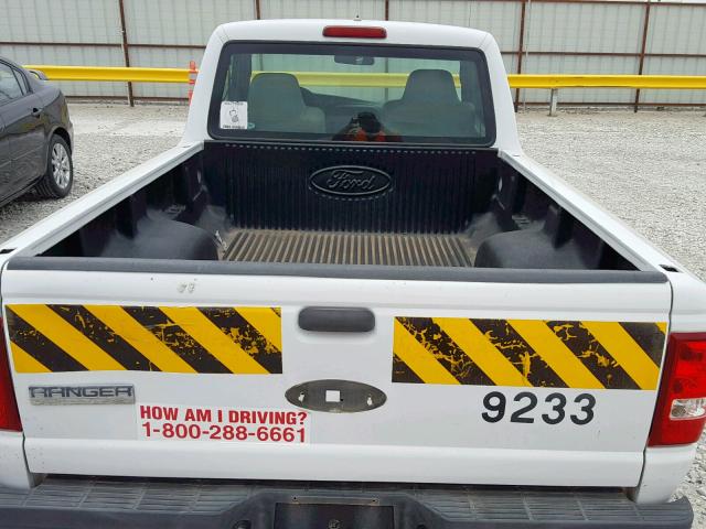 1FTYR10D38PB01604 - 2008 FORD RANGER WHITE photo 6