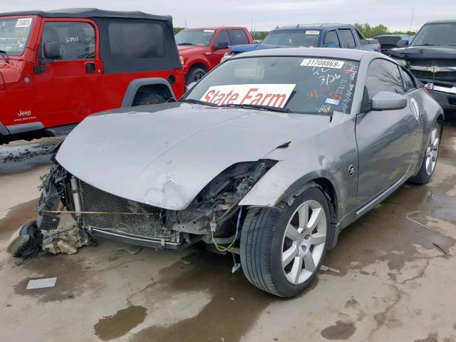 JN1AZ34D44T163492 - 2004 NISSAN 350Z COUPE GRAY photo 2