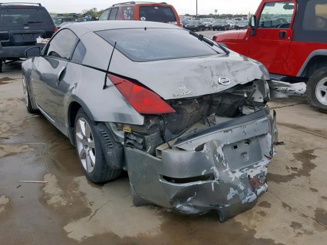 JN1AZ34D44T163492 - 2004 NISSAN 350Z COUPE GRAY photo 3