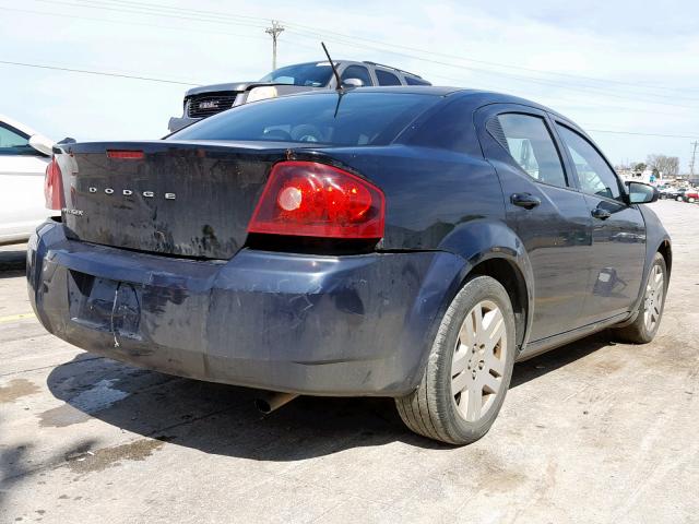 1B3BD4FB2BN564401 - 2011 DODGE AVENGER EX BLACK photo 4