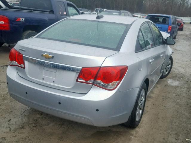 1G1PA5SG0F7185162 - 2015 CHEVROLET CRUZE LS SILVER photo 4