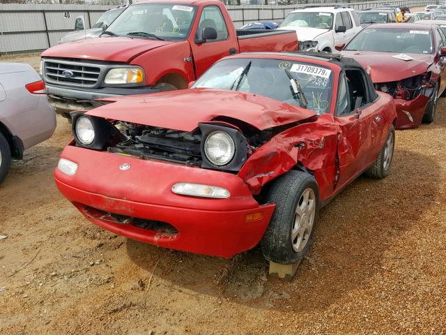 JM1NA3533V0732377 - 1997 MAZDA MX-5 MIATA RED photo 2