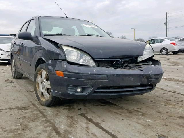 1FAFP34N07W245617 - 2007 FORD FOCUS ZX4 BLACK photo 1