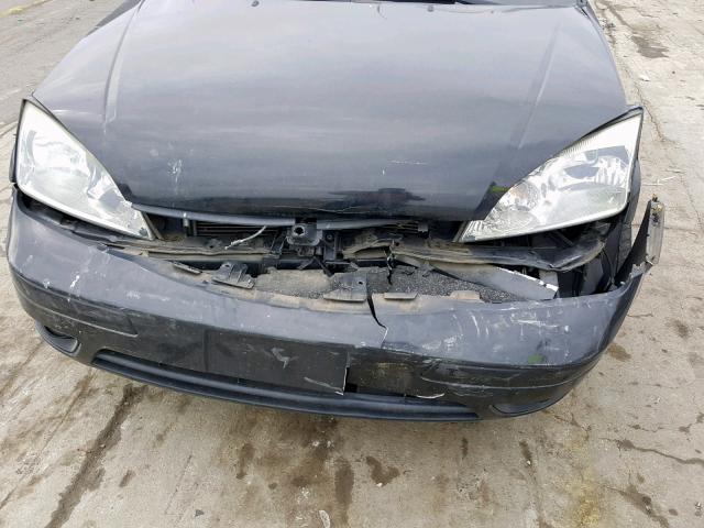 1FAFP34N07W245617 - 2007 FORD FOCUS ZX4 BLACK photo 9