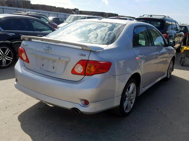 2T1BE4EE0AC044898 - 2010 TOYOTA COROLLA XR SILVER photo 4