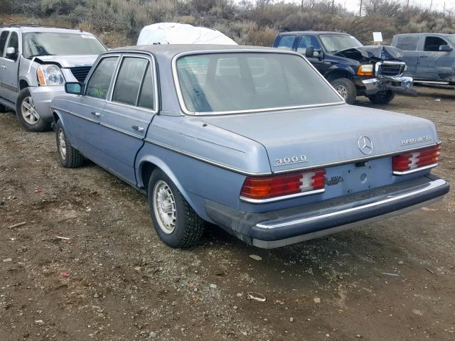 WDBAB33C3FA265079 - 1985 MERCEDES-BENZ 300 DT BLUE photo 3