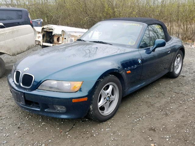 4USCH7321VLB83696 - 1997 BMW Z3 1.9 GREEN photo 2