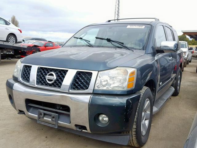 5N1AA08B26N701976 - 2006 NISSAN ARMADA SE GREEN photo 2