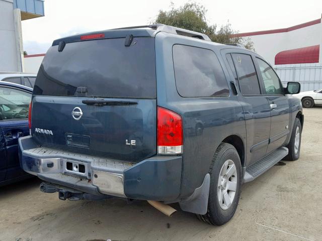 5N1AA08B26N701976 - 2006 NISSAN ARMADA SE GREEN photo 4