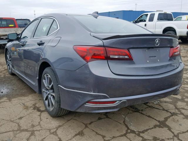 19UUB2F54HA001735 - 2017 ACURA TLX TECH GRAY photo 3