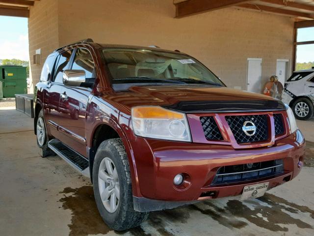 5N1AA0NC8CN609599 - 2012 NISSAN ARMADA SV MAROON photo 1