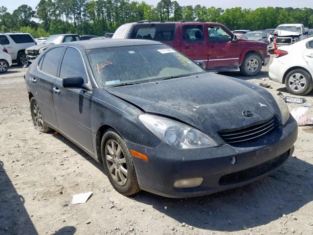 JTHBF30G825020443 - 2002 LEXUS ES 300 BLACK photo 1