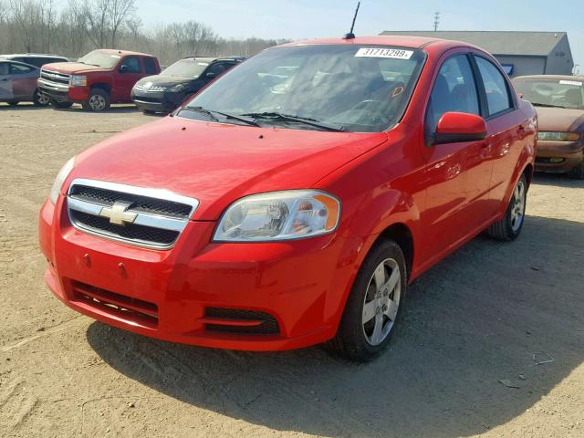 KL1TD5DE3BB151160 - 2011 CHEVROLET AVEO LS RED photo 2