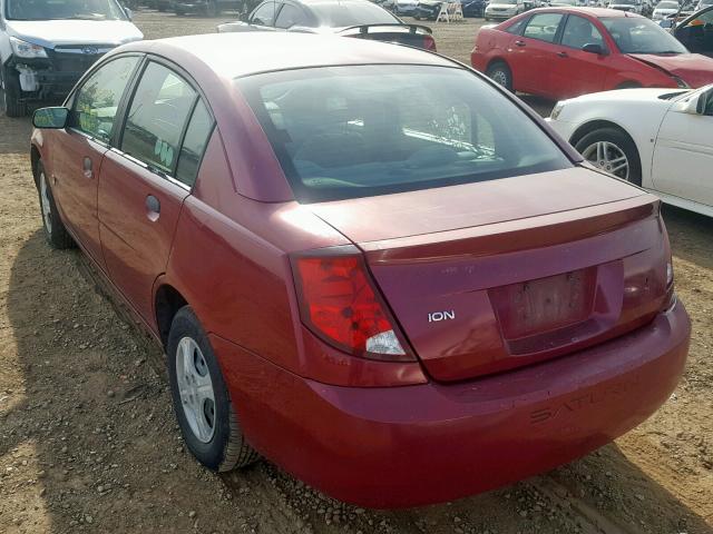 1G8AG52F95Z115112 - 2005 SATURN ION LEVEL RED photo 3