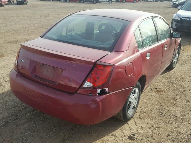 1G8AG52F95Z115112 - 2005 SATURN ION LEVEL RED photo 4