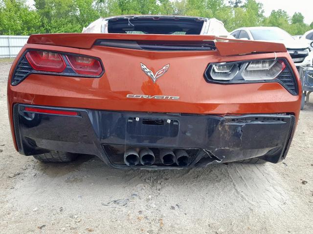 1G1YD2D70F5112117 - 2015 CHEVROLET CORVETTE S ORANGE photo 6