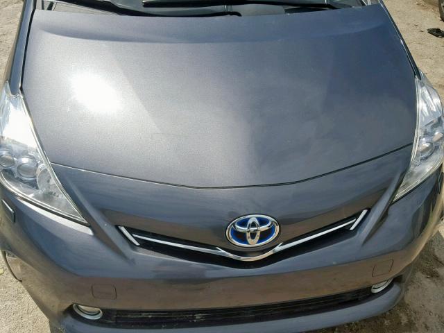 JTDZN3EU2C3114039 - 2012 TOYOTA PRIUS V GRAY photo 7