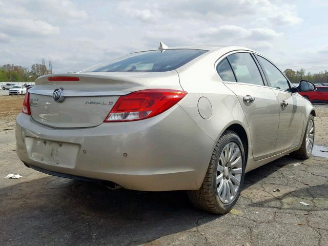 2G4GS5EV8D9181348 - 2013 BUICK REGAL PREM TEAL photo 4