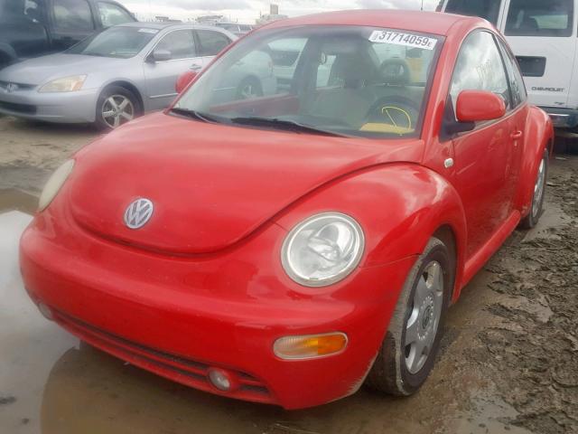 3VWCC21C5XM402769 - 1999 VOLKSWAGEN NEW BEETLE წითელი ფოტო 2