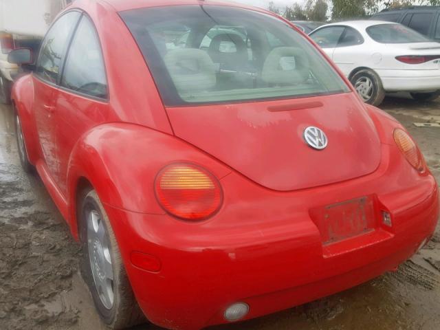 3VWCC21C5XM402769 - 1999 VOLKSWAGEN NEW BEETLE წითელი ფოტო 3