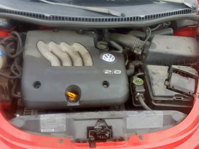 3VWCC21C5XM402769 - 1999 VOLKSWAGEN NEW BEETLE წითელი ფოტო 7