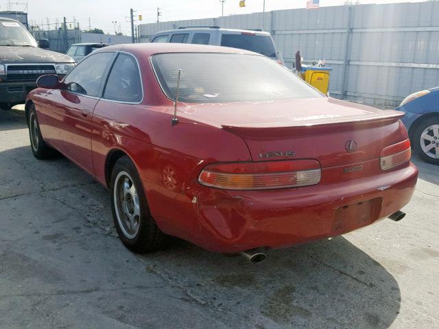 JT8UZ30C7S0039480 - 1995 LEXUS SC 400 RED photo 3